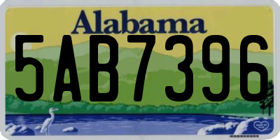 AL license plate 5AB7396