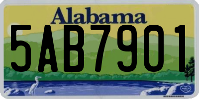 AL license plate 5AB7901