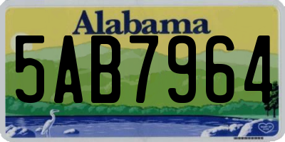 AL license plate 5AB7964