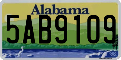 AL license plate 5AB9109