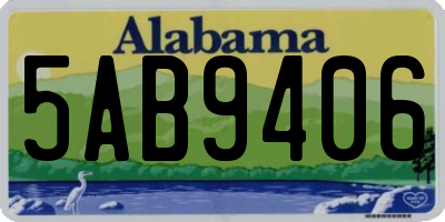 AL license plate 5AB9406