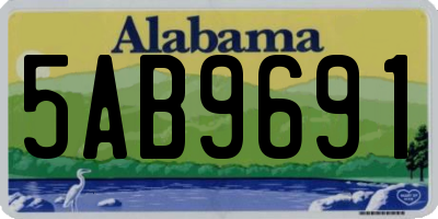 AL license plate 5AB9691