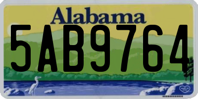 AL license plate 5AB9764