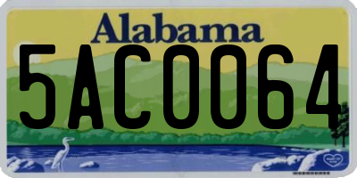 AL license plate 5AC0064