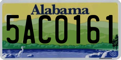AL license plate 5AC0161
