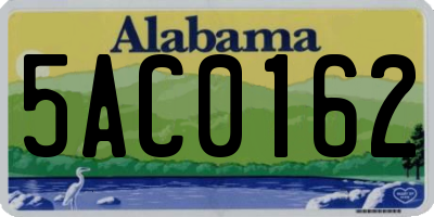 AL license plate 5AC0162