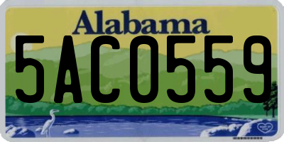 AL license plate 5AC0559