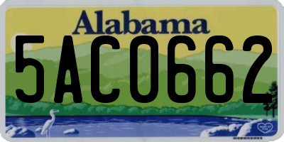 AL license plate 5AC0662