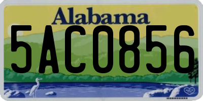 AL license plate 5AC0856