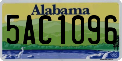 AL license plate 5AC1096