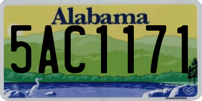 AL license plate 5AC1171