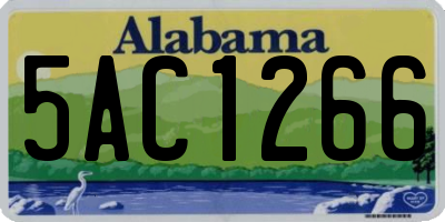 AL license plate 5AC1266