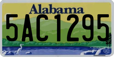 AL license plate 5AC1295