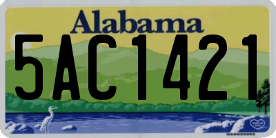 AL license plate 5AC1421