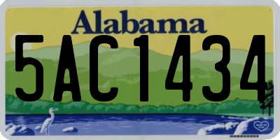 AL license plate 5AC1434
