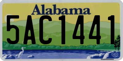 AL license plate 5AC1441