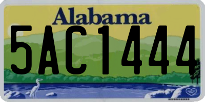 AL license plate 5AC1444