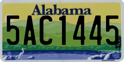 AL license plate 5AC1445