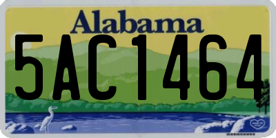 AL license plate 5AC1464