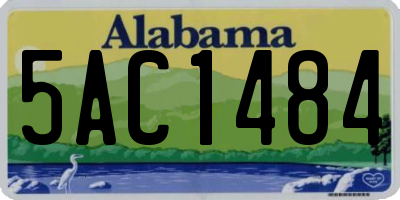AL license plate 5AC1484