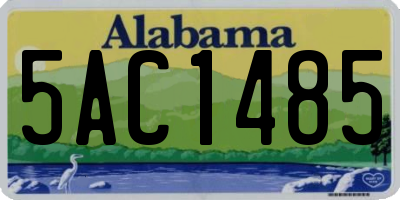 AL license plate 5AC1485