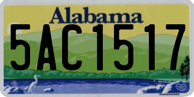 AL license plate 5AC1517