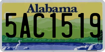 AL license plate 5AC1519