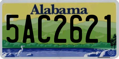 AL license plate 5AC2621