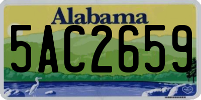 AL license plate 5AC2659
