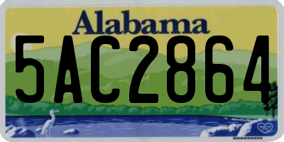 AL license plate 5AC2864