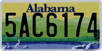 AL license plate 5AC6174