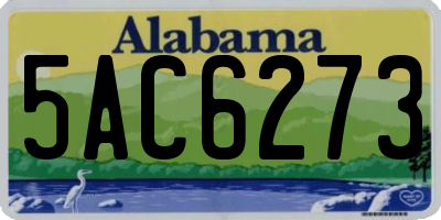 AL license plate 5AC6273