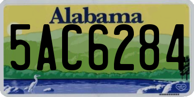 AL license plate 5AC6284