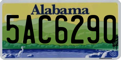 AL license plate 5AC6290