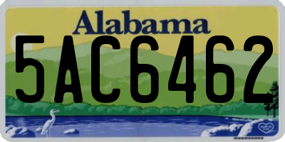 AL license plate 5AC6462