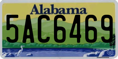 AL license plate 5AC6469