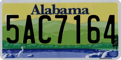 AL license plate 5AC7164