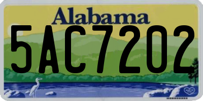 AL license plate 5AC7202