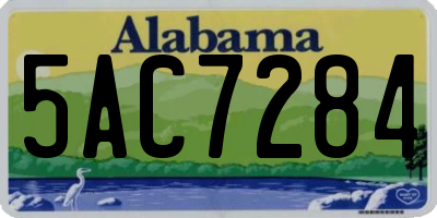 AL license plate 5AC7284