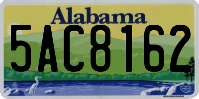 AL license plate 5AC8162