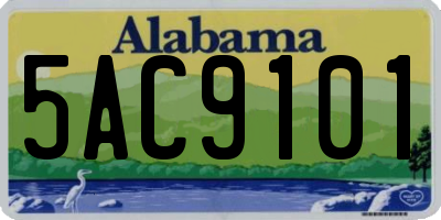 AL license plate 5AC9101