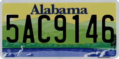 AL license plate 5AC9146