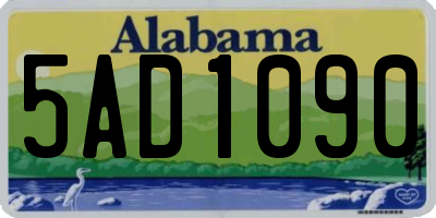 AL license plate 5AD1090