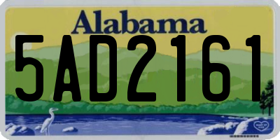 AL license plate 5AD2161