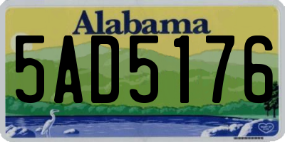 AL license plate 5AD5176