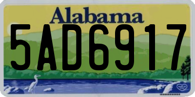 AL license plate 5AD6917