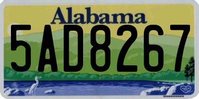 AL license plate 5AD8267