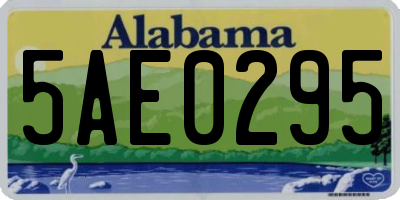 AL license plate 5AE0295