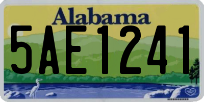 AL license plate 5AE1241
