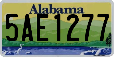 AL license plate 5AE1277
